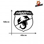 2 Sides Decals Wraps Body Stickers Graphics Vinyl Car Door Auto Styling Abarth Side Stripes Skirt Sticker For FIAT 500